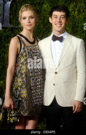 New York, USA. 07Th Juin, 2015. Currie-Wood Wallis et Alex Forte participation à l'American Theatre Wing's 69e Tony Awards annuels au Radio City Music Hall le 7 juin 2015 à New York. Dpa : Crédit photo alliance/Alamy Live News Banque D'Images