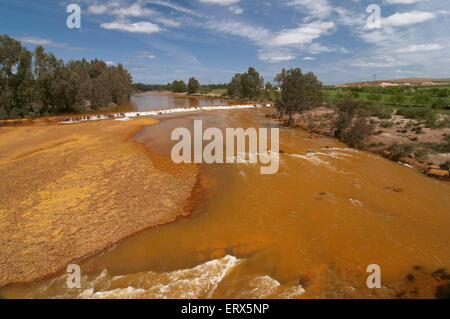 Rio Tinto, Niebla, province de Huelva, Andalousie, Espagne, Europe Banque D'Images