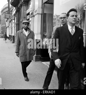 Aloysius Gordon, également connu sous le nom de Lucky Gordon , un témoin à l'Old Bailey aujourd'hui dans le cas du modèle manquant. 15 mars 1963. Banque D'Images