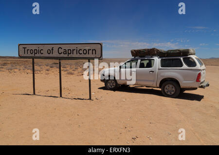 Tropique du capricorne signe de la Namibie Banque D'Images