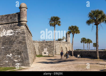 Castillo de San Marcos National Monument, Saint Augustine, Floride Banque D'Images