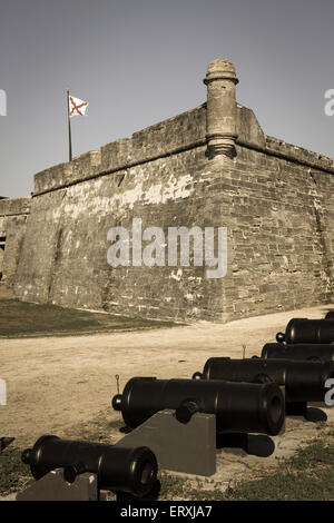 Castillo de San Marcos National Monument, Saint Augustine, Floride Banque D'Images