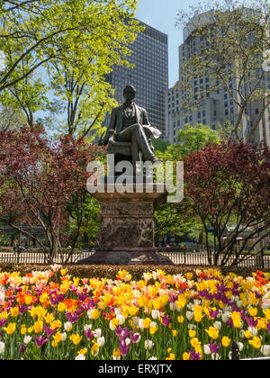 William Henry Seward, statue, Madison Square Park, New York City, USA Banque D'Images