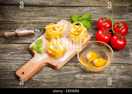 Tagliatelles maison Banque D'Images