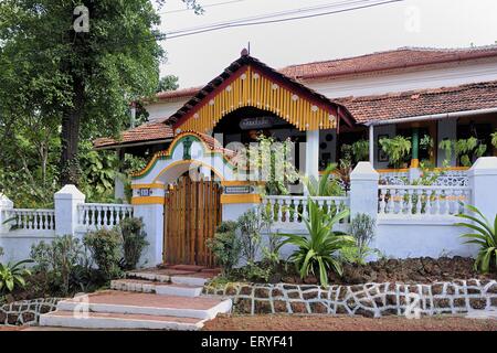 Ancienne maison dans Old Goa ; Goa , Inde , asie Banque D'Images