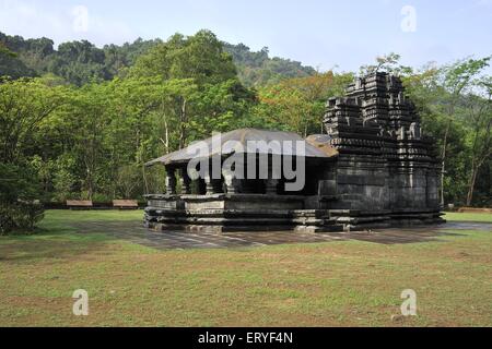 Temple de Mahadeva , temples hindous de Shaivite , période de Kadamba , Tambdi Surla , Sanguem , Surla , Goa , Inde , Asie Banque D'Images