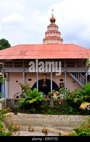 Ashtavinayak Ganpati Mandir, temple de Ganesh, Ballaleshwar, Pali, Sudhgad, Sudhgarh, Raigad, Raigarh, Maharashtra, Inde, Asie Banque D'Images