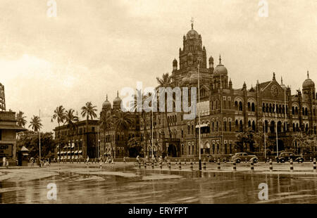 Old vintage des années 1900, B. B. et c.i siège ferroviaire churchgate maintenant western railway , siège , Bombay Mumbai , MAHARASHTRA , INDE - RPA 170518 Banque D'Images