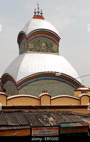 Temple Kalighat Kali , temple hindou ; Calcutta , Kolkata ; Bengale occidental ; Inde , asie Banque D'Images