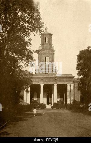 Old vintage 1900s photo l'église Holy Trinity Bangalore Bangalore, Karnataka, Inde Banque D'Images