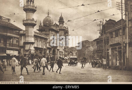 Pydhonie vieux vintage des années 1900 photo Bombay Mumbai Maharashtra Inde Asie Indian vintage Banque D'Images