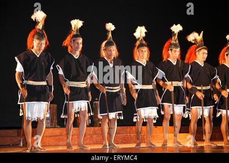 Danse populaire , Arunachal Pradesh , Nord-est , Inde , Asie Banque D'Images