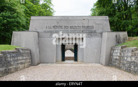 De la Tranchée des Baïonnettes Première Guerre mondiale, Verdun memorial Banque D'Images