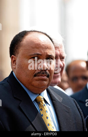 Martin Luther King III , défenseur américain des droits de l'homme , fils aîné et enfant vivant le plus ancien des leaders des droits civils Martin Luther King Jr. USA Banque D'Images