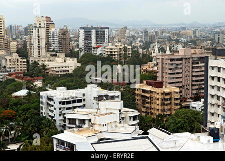 Toits , Bandra ; Bombay , Mumbai ; Maharashtra ; Inde , Asie Banque D'Images