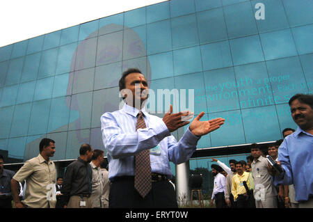 Anil Dhirubhai Ambani , Président , Reliance Infocomm , Dhirubhai Ambani Knowledge City , DAKC , Kopar Khairane , New Bombay , Navi Mumbai , Inde Banque D'Images