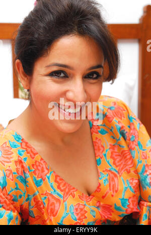 Tisca Chopra une actrice indienne, auteur et producteur de films Banque D'Images