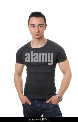 Jeune homme musclé Banque D'Images