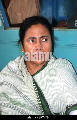 Mamata Banerjee , Ministre en chef du Bengale occidental , politicien indien , fondateur , tous les Congrès Trinamool de l'Inde , Kolkata , Bengale occidental , Inde , Asie Banque D'Images