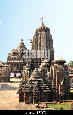 Lingaraj temple à Bhubaneswar Bhubaneshwar Orissa Odisha Inde Banque D'Images