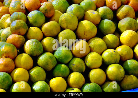 Orange fruit à vendre , Bihar , Inde , asie Banque D'Images