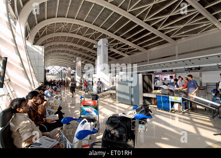 Aéroport international de Sahar, aéroport international Chhatrapati Shivaji Maharaj, Santacruz, Bombay, Mumbai, Maharashtra, Inde, Asie Banque D'Images