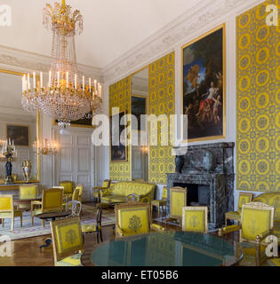La Chambre Louis-Philippe dans le Grand Trianon au Château de Versailles, France Banque D'Images
