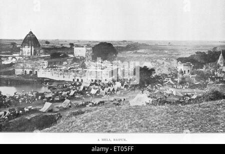 Salon rural, village mela, Raipur, Chhattisgarh, Inde, Asie, millésime, années 1800 Banque D'Images