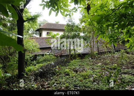 Ancienne maison traditionnelle de Nambudiri, Namboodiri, Namboothiri, Namputiri, Malayali Brahmin, Panjal, Chelakkara, Thrissur, Kerala, Inde, Asie Banque D'Images