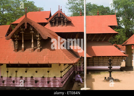 Temple de Sree Kurumba Bhagavati, Temple de Kodungallur Devi, Temple hindou, Kodungallur, Thrissur, Kerala, Inde, Asie Banque D'Images