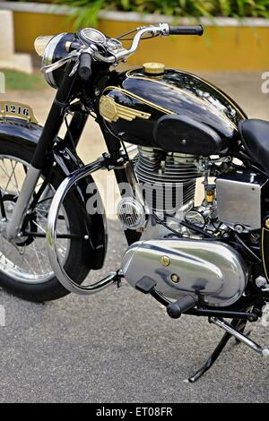Royal Enfield bullet G2 350 cc moto vintage 1960 Banque D'Images
