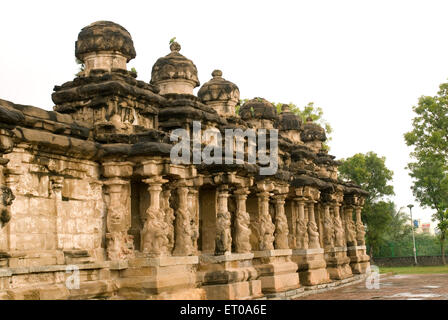 Temple de Kailasanatha roi Pallava Narasimhavarman grès fils Mahendra huit siècle dans ; Tamil Nadu Chennai Kanchipuram Banque D'Images
