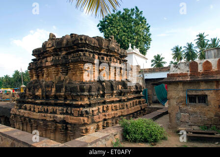 Temple inachevé près de structure Banashankari Second Stage temple hindou dédié Shakambhari Parvathi de déesse Badami ; Bijapur Karnataka Banque D'Images