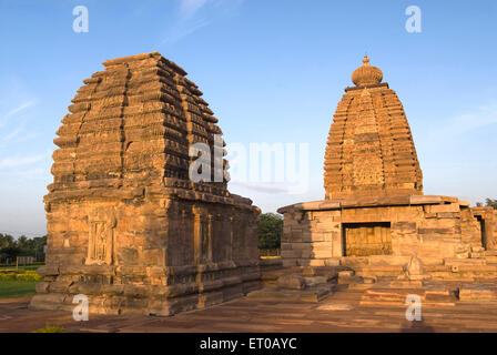 Site du patrimoine mondial de l'Galaganatha temple 750 après J.-C. en Karnataka ; Inde ; Pattadakal Banque D'Images