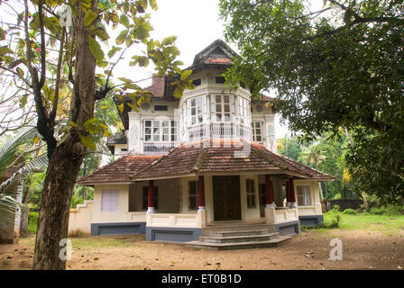 Ancienne maison chrétienne syrienne, Cherai, île de Vypin, Cochin, Kochi, Kerala, Inde, Asie Banque D'Images