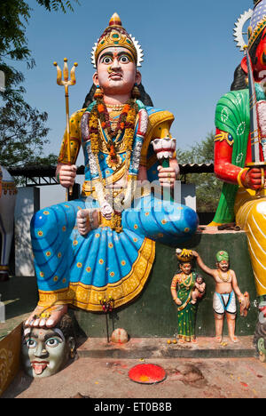 Temple Guardian Village Muniappan Dharmapuri au Tamil Nadu ; Inde ; Banque D'Images