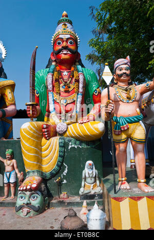 Temple Guardian Village Muniappan Dharmapuri au Tamil Nadu ; Inde ; Banque D'Images