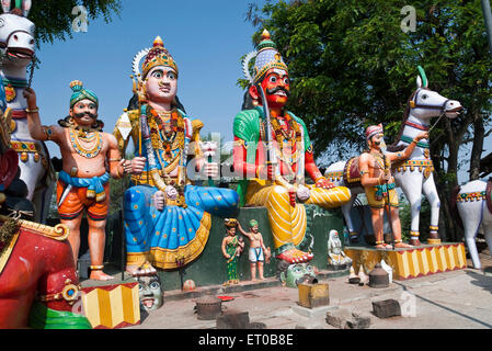 Temple Guardian Village Muniappan Dharmapuri au Tamil Nadu ; Inde ; Banque D'Images