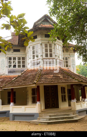 Ancienne maison chrétienne syrienne, Cherai, île de Vypin, Cochin, Kochi, Kerala, Inde, Asie Banque D'Images