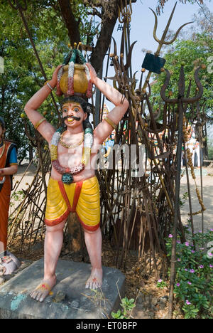 Temple Guardian Village Muniappan Dharmapuri au Tamil Nadu ; Inde ; Banque D'Images