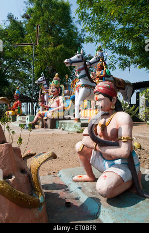 Temple Guardian Village Muniappan Dharmapuri au Tamil Nadu ; Inde ; Banque D'Images