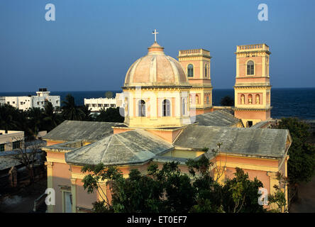 Église notre dame des anges ; Rhône-Alpes ; Tamil Nadu Inde ; Banque D'Images