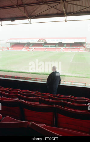 Histoire passe sous le marteau lors de la grande vente aux enchères Ayresome Park a lieu le 23 avril 1996. Vues générales du Ayresome Park en préparation de la vente aux enchères, le 15 avril 1996. Banque D'Images