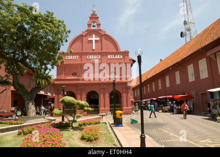 Christ Church Malacca, Christ Church, Melaka, Malaisie, Asie Banque D'Images