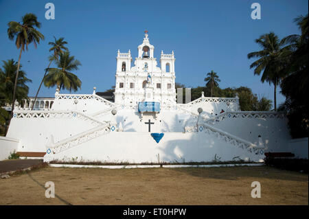 Église Notre Dame de l'Immaculée Conception en panjabi à Goa Inde Asie Banque D'Images