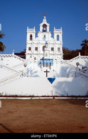 Église Notre Dame de l'Immaculée Conception à Panaji à Goa Inde Asie Banque D'Images