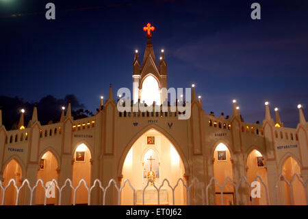 Eglise du Mont Mary, Basilique notre Dame du Mont, Basilique du Mont Mary, Bandra, Bombay, Mumbai, Maharashtra, Inde, Asie Banque D'Images