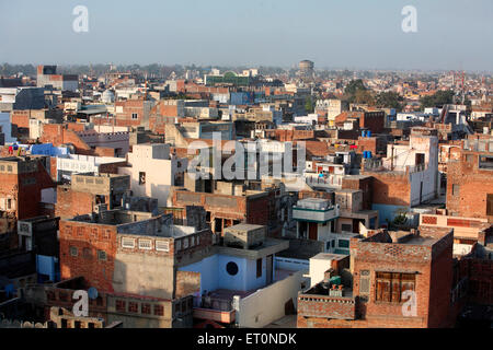 Vue aérienne de la ville d'Amritsar au Penjab Inde Banque D'Images