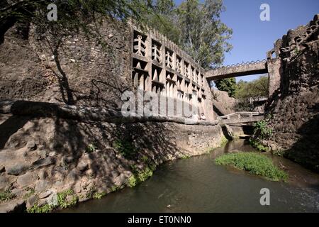 Jardin de rochers de Chandigarh, jardin de sculptures, jardin de rochers de Nek Chand Saini de Nathupur, Nek Chand Saini, Chandigarh, Union Territory, UT, Inde Banque D'Images