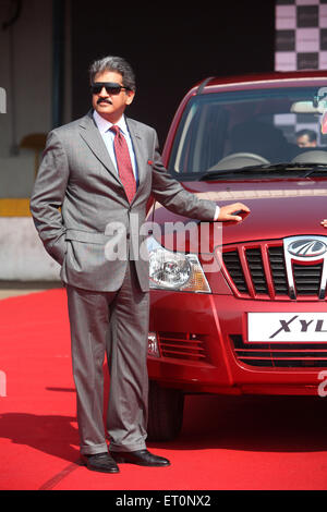 Anand Mahindra, Anand Gopal Mahindra, homme d'affaires milliardaire indien et président du groupe Mahindra, lancement de XYLO car, Inde Banque D'Images